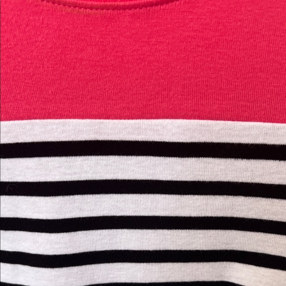 Kim Rogers Pink and Black Striped Top - Picture 3 of 4